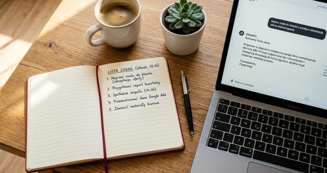 10 gotowych promptów ChatGPT po polsku — kopiuj i używaj